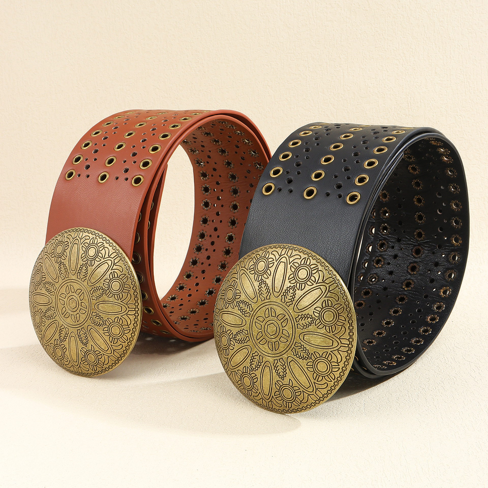 200g Weight Belt Classification 1 Piece Quantity Holiday, Banquet, Daily Occasion Pu Leather, Alloy Material Geometric Pattern Women's Gender Plating Design Retro, Vintage Style, Bohemian Style Retro Vintage Style Bohemian Geometric Pu Leather Alloy Plating Women's Leather Belts 1