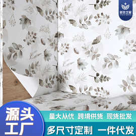 衣柜贴纸法式轻奢自粘环保无甲醛墙纸宿舍柜子翻新遮丑贴植物花卉