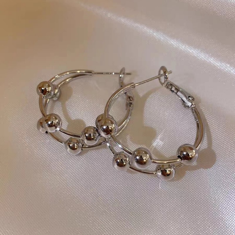 軽豪華高級百合ファッション冷淡風耳輪イヤリングins風潮小衆気質デザイン感ピアスイヤリング|undefined