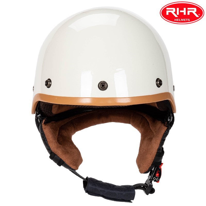 Vintage pusķivere ar malu ar noņemamu motocikla ķiveri ar priekšautiņu Elektriskā veloķivere Halewind_voghion.com