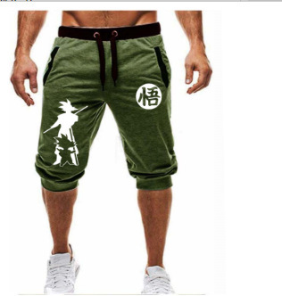Pantalones recortados de verano para hombres más el tamaño elástico pantalones deportivos casuales sueltos pantalones cortos deportivos atados al tobillo pantalones cortos recortados para hombres moda