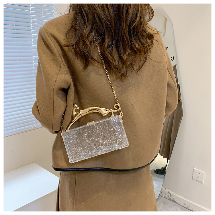 Women's Small Arylic Animal Streetwear Lock Clasp Handbag Crossbody Bag display picture 2