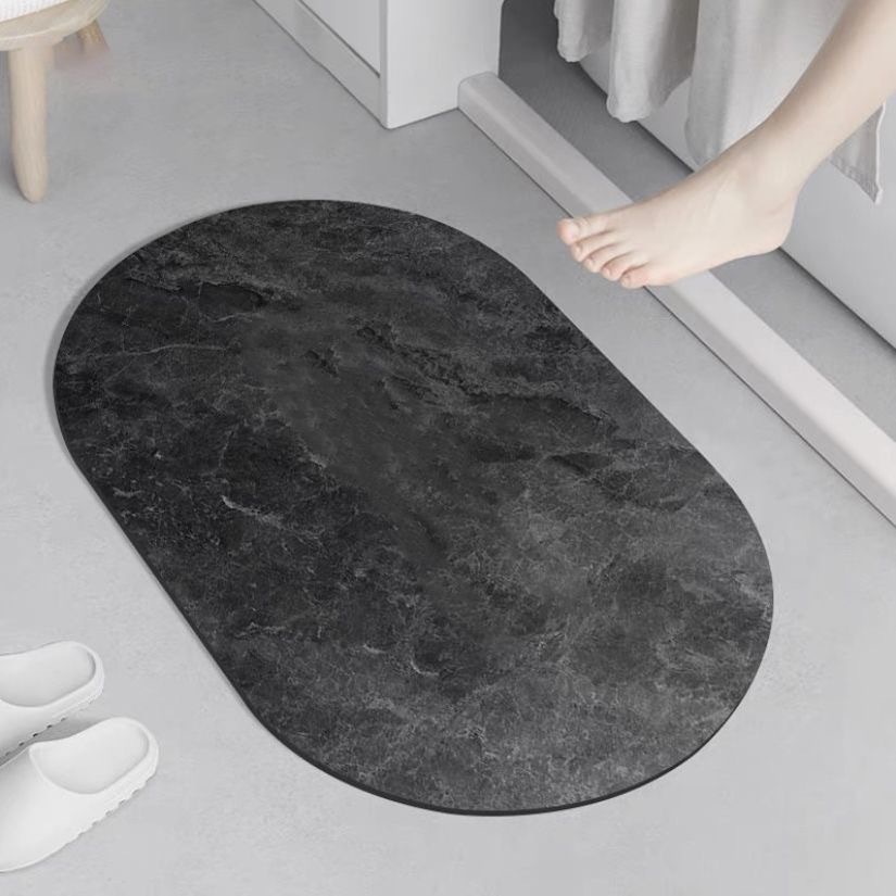 말이 없는 짙은 회색 [타원형]