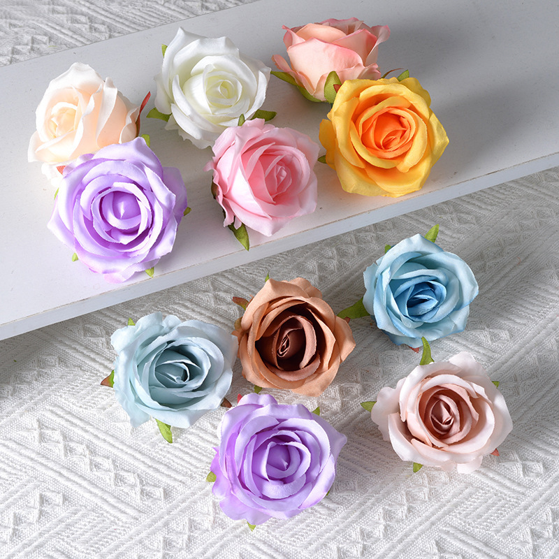 Simulation rose flower head wedding decoration flower wall arch artificial handmade diy silk flower wholesale Simulation rose flower head wedding decoration flower wall arch artificial handmade diy silk flower wholesale