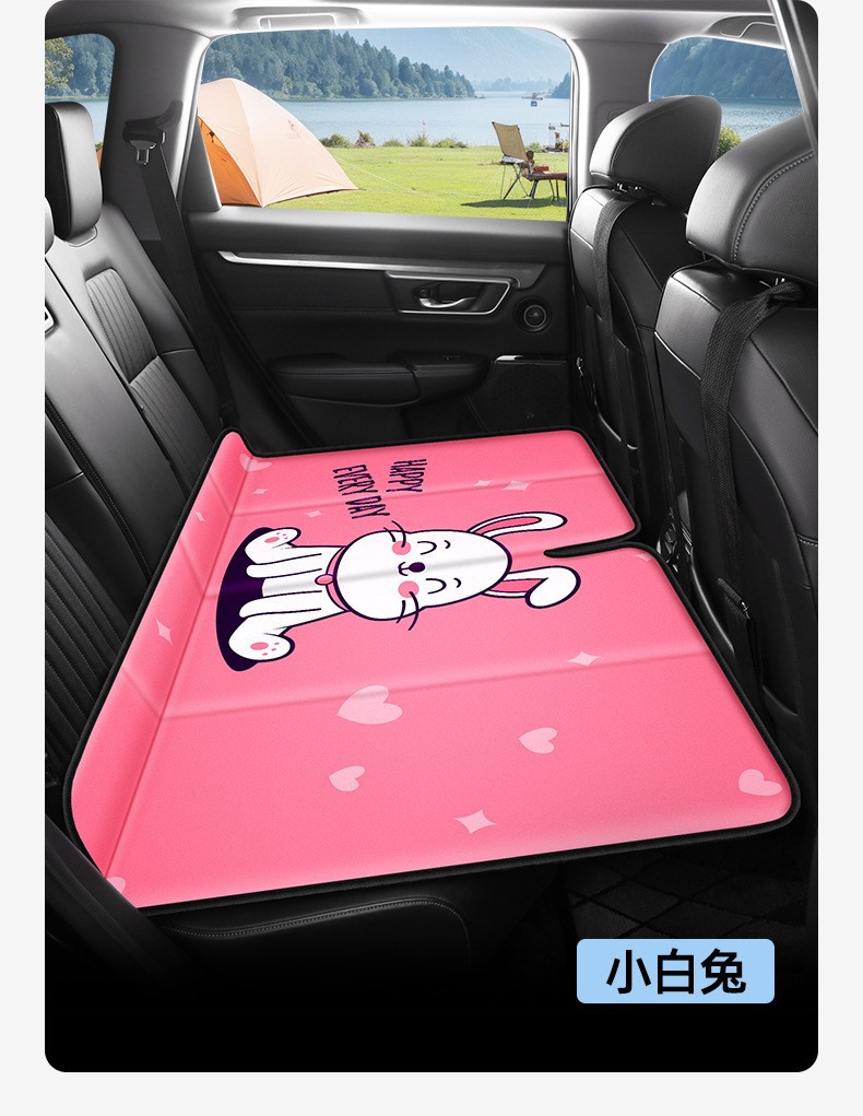 Car Rear Seat Sleeping Pad, Foldable Bed for Sedan and Suv, No Need for Inflation, Portable Car Bed