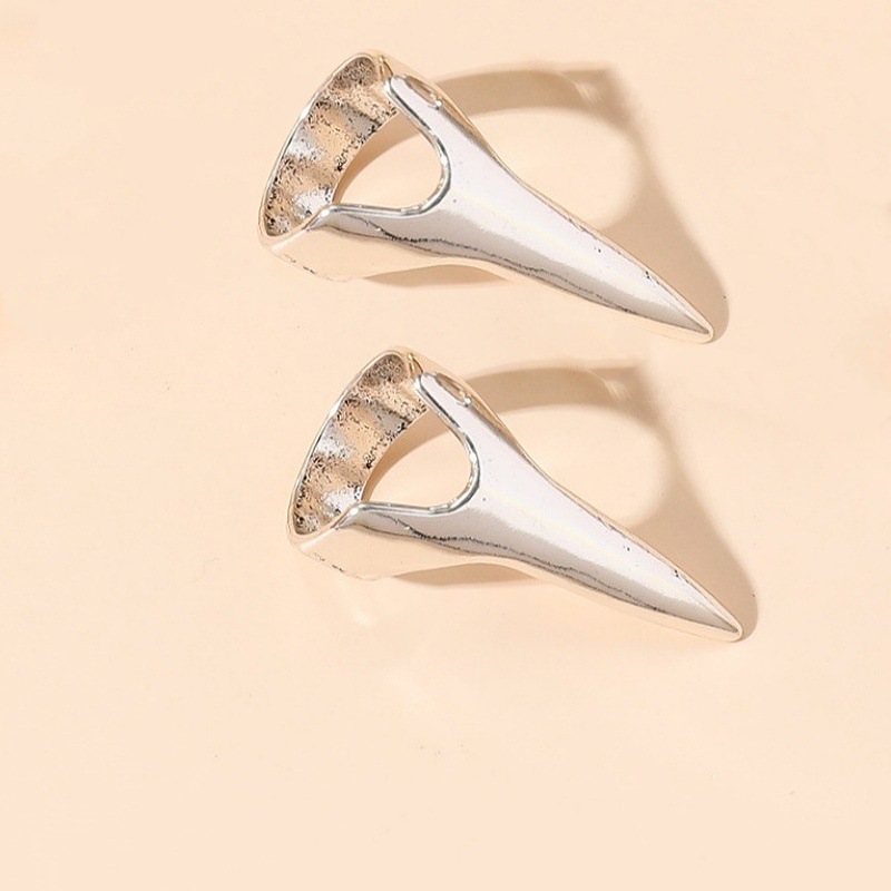 Europa y los Estados Unidos caliente venta de anillo de bronce Wolverine diseño creativo anillo de dedo largo geometría exagerada anillo de anillo universal image 7