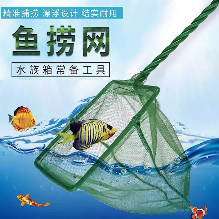 厂家供应 三线渔捞水族箱 鱼缸鱼捞 实用渔具 金鱼观赏鱼抄网渔网