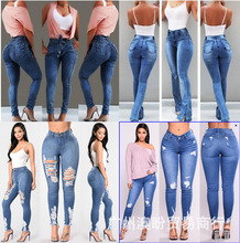 Guangzhou origin foreign trade jeans, low-cost jeans, wholes