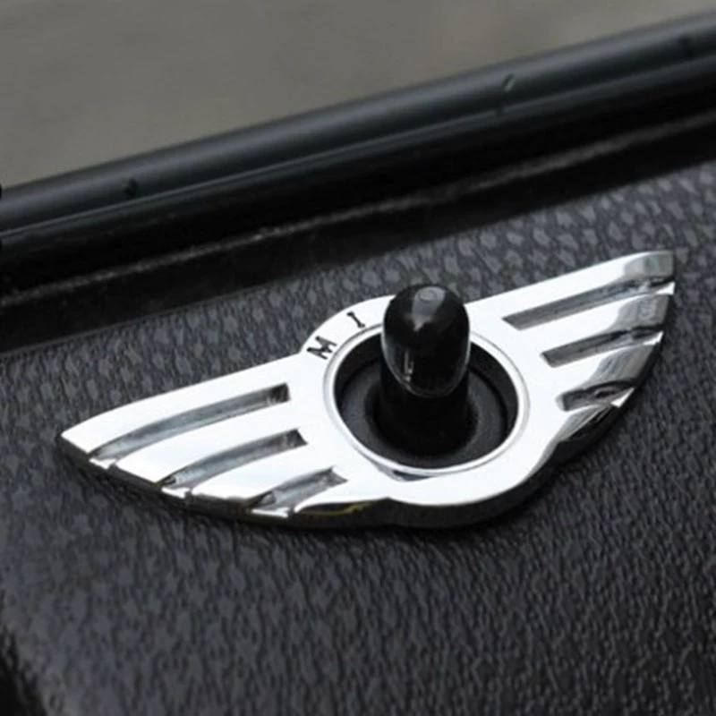 Подходит для BMW Mini металлическая наклейка Cooper для доработки интерьера, украшение вентиляционной решётки дверей