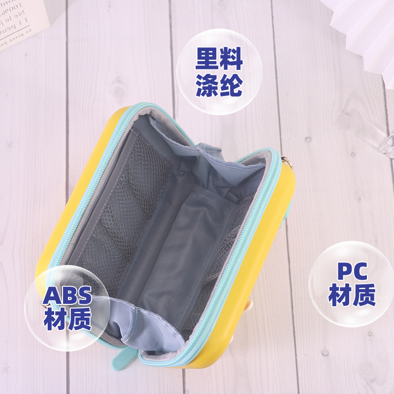 Bolsa de cosméticos de mano de dibujos animados epoxi logo bolsa de hombro portátil para niños PC bolsa de cosméticos bolsa de almacenamiento de viaje al por mayor