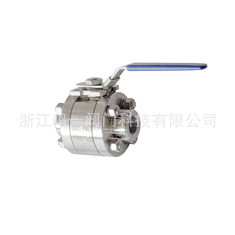 带锁手柄 三片式锻钢球阀 不锈钢球阀螺纹三片式球阀软密封球阀