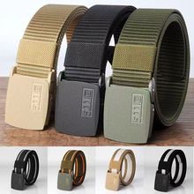 男士腰带无牙编织军训战术军迷工装裤帆布学生百搭简约皮带