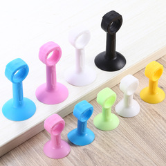 Silicone door suction extended version strawberry type extra large black door rear door handle suction cup silent anti-collision door stopper