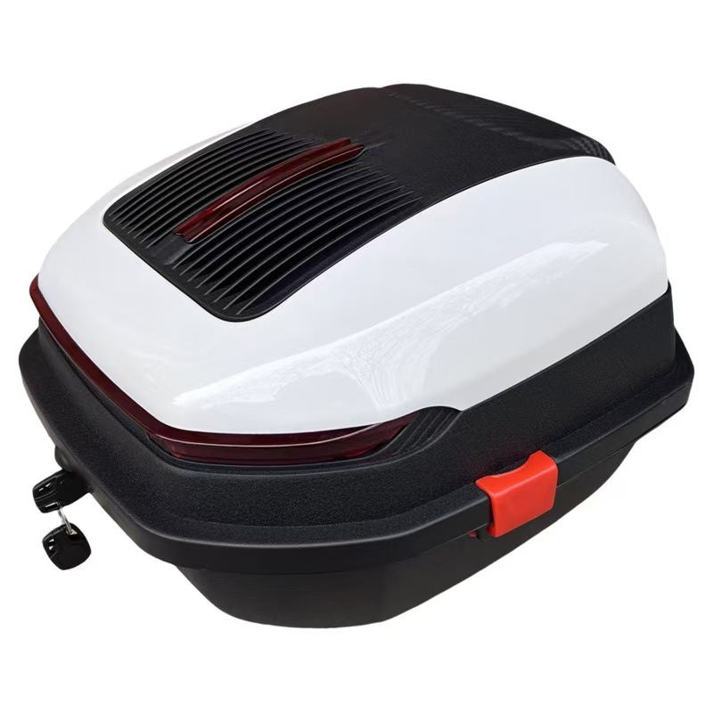 Motorcycle trunk large capacity tram battery car electric car rear backrest tail box extra large storage box anti-shake
