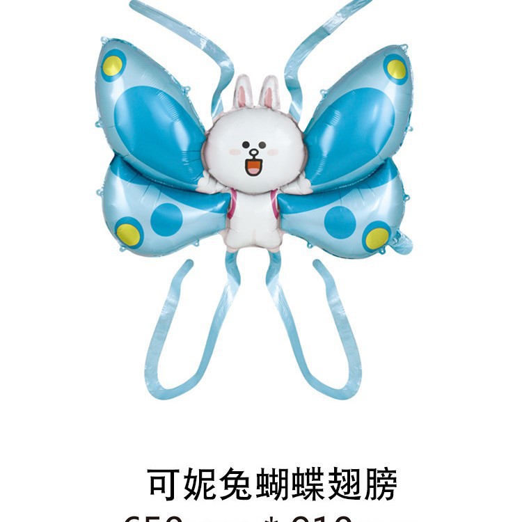 Ángel mariposa alas globo película de aluminio lote mixto colorido mágico macaron inflable para niños puesto al por mayor flash