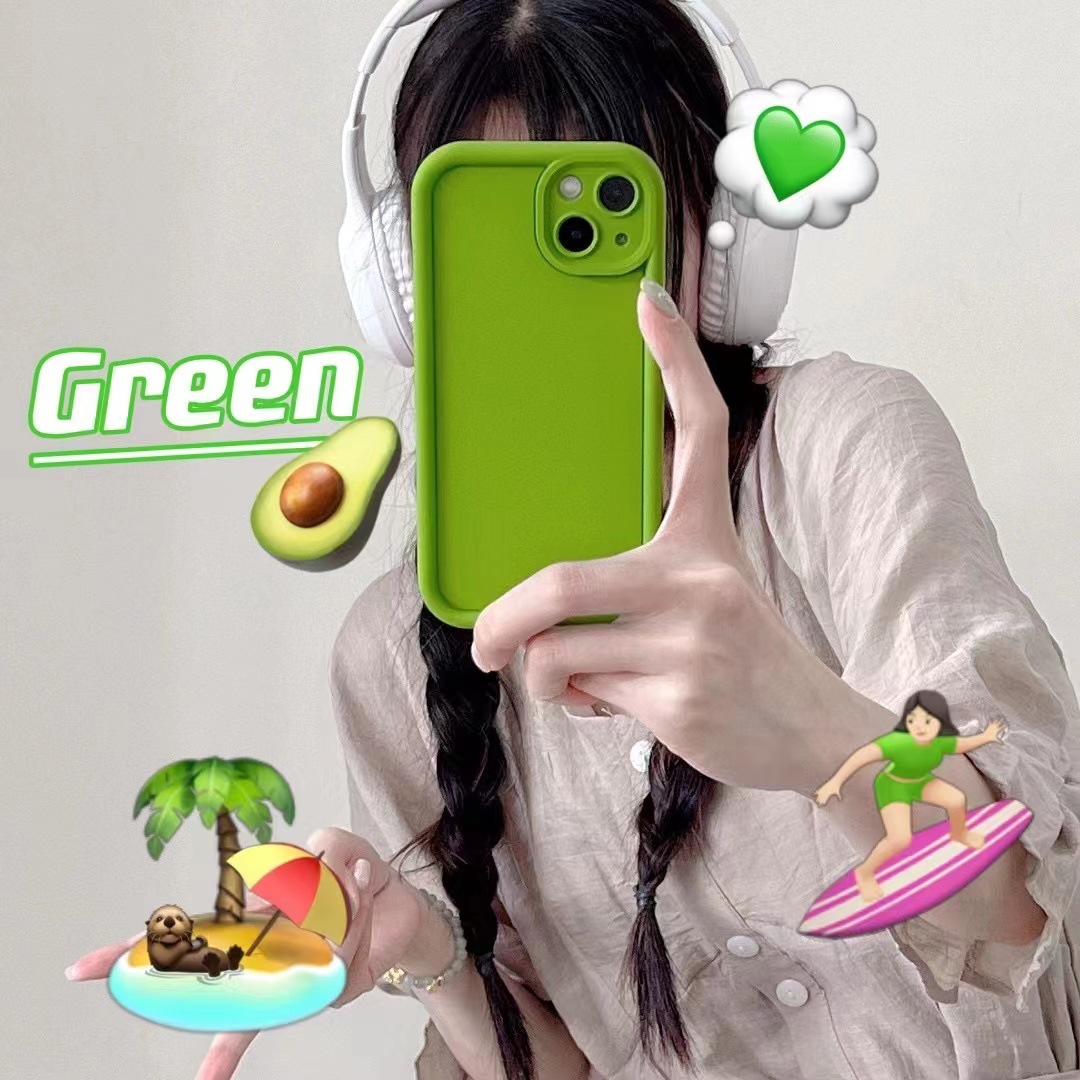 Simple dopamina color sólido para Apple 13PROMAX teléfono caso iPhone14 hembra 12Pro/11 suave 14PM