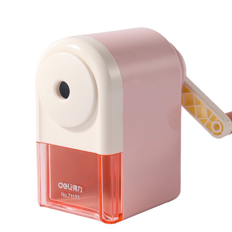 Sacapuntas de entrada automática Deli Sacapuntas ajustables de 5 velocidades Lápiz triangular/hexagonal/redondo adecuado 71171