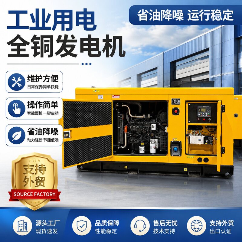 Chunhe Motor Shangchai Series Small Diesel 50KW Silent Diesel Generator Set Wholesale All Copper Motor Three-phase