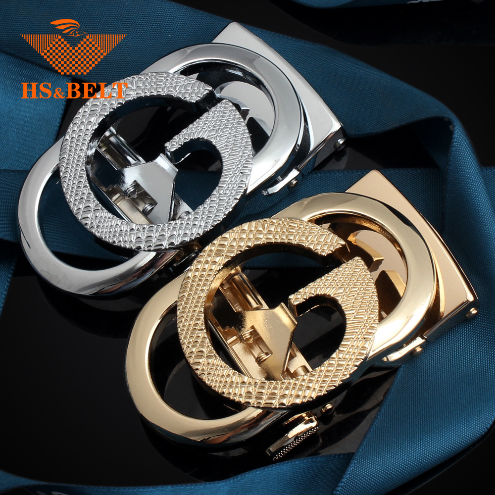 Hongsheng cinturón hebilla letra g hebilla automática hebilla hombres cabeza de cinturón de aleación de zinc hebilla cinturón pantalones cabeza fabricante al por mayor