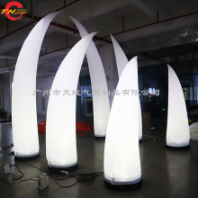 充气月牙 婚礼布置装饰花 宣传灯光柱充气月牙柱气模定制