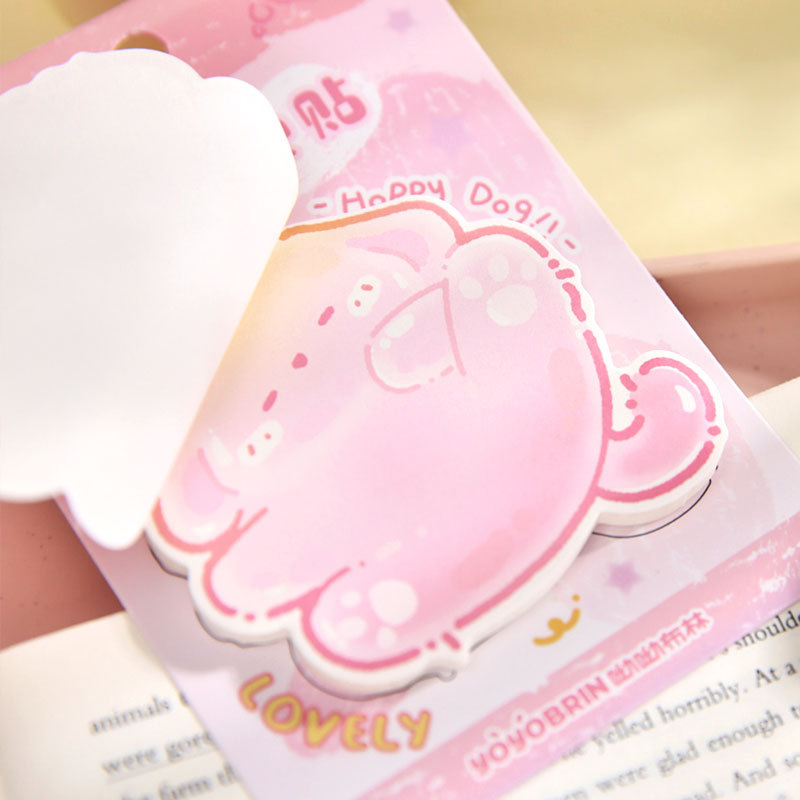 Papel Sr. Tarjeta de espalda N veces pegada colección de serie encantadora ilustración original de los estudiantes mensaje de tipo especial Post-it