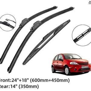 Citroen C3 MK1 2002-2009 üçün 24" 18" 14" ön və arxa şüşə silənlər