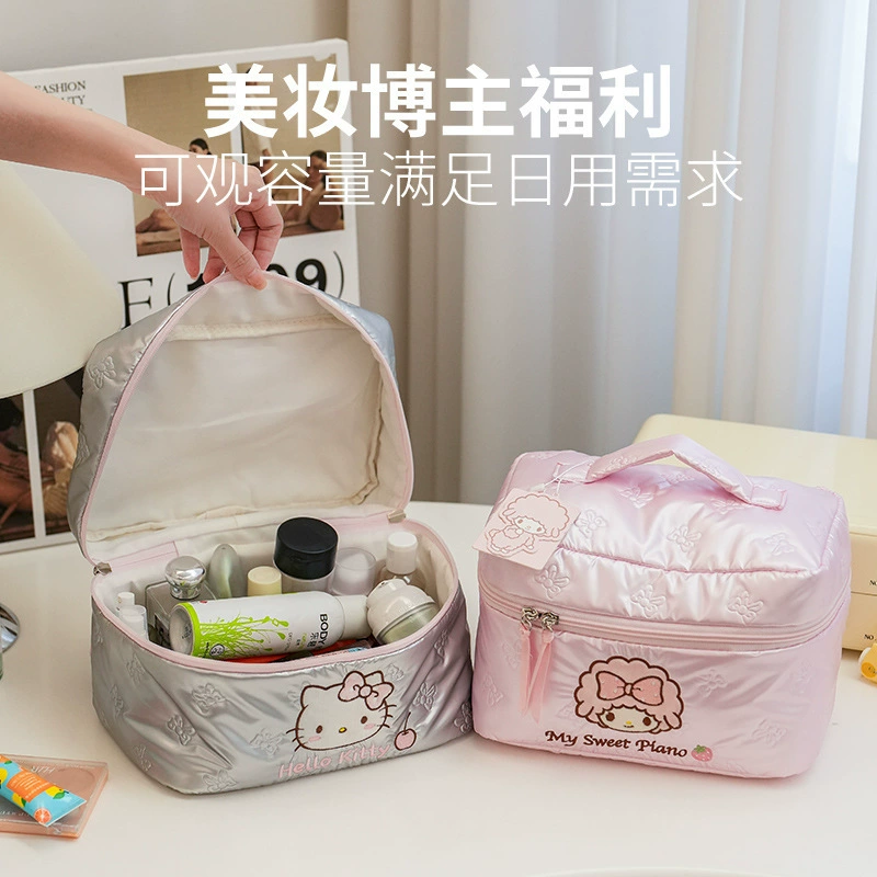 Триник Силикат Hello kitty, подлинная вместительная косметичка высокого качества, портативная органайзер-сумка для путешествий