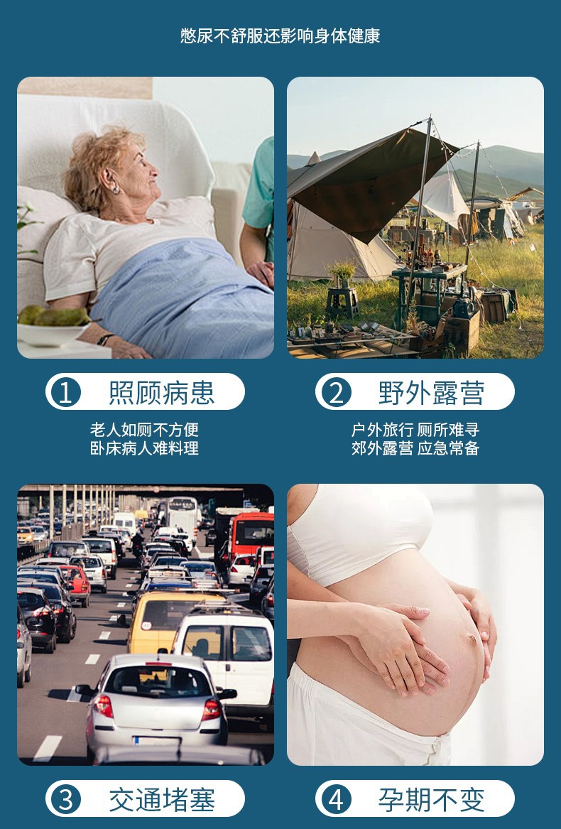 Wholesale Water-Soluble Film Packaging Urine Deodorizing Water-Absorbing Coagulant Car Emergency Toilet Urinal Urine Bag Anti-Spill