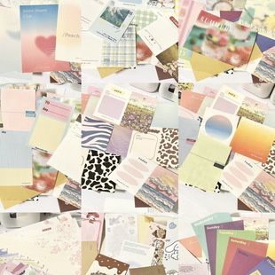 100 Non-Repeating Sticky Notes Mixed with Korean Style Planner Populars