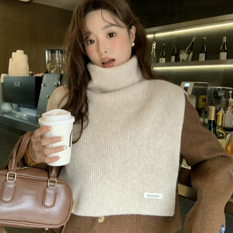 BI buy Новый год! Модная атмосфера ~ Практический маленький плащ с шерстяным рукавием