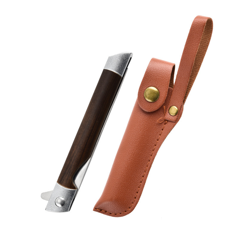 Cuchillo de frutas plegable de acero inoxidable portátil al aire libre camping multifuncional carne, verduras y frutas cortadas cortadas cuchillo de frutas