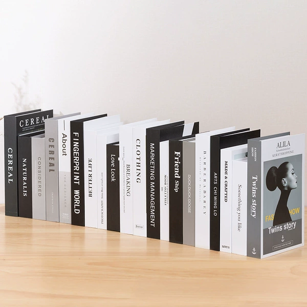 Black and white and gray 20 books do not repeat