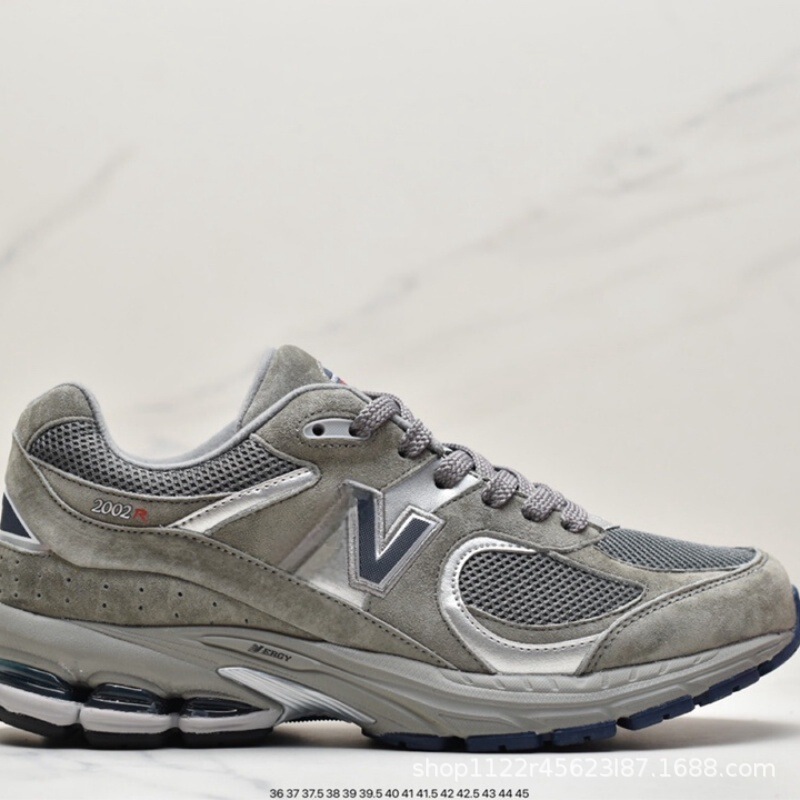NB 2002豚八革エアクッションカジュアルランニングスニーカー|undefined