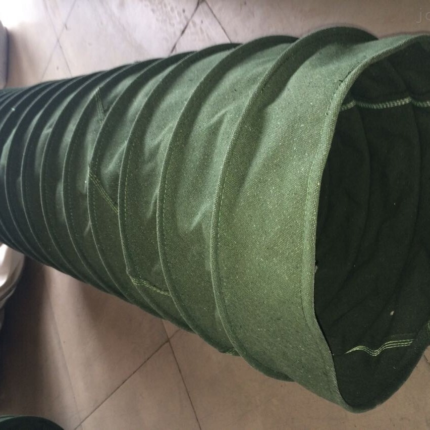耐磨帆布通风伸缩管/高温100度帆布伸缩管