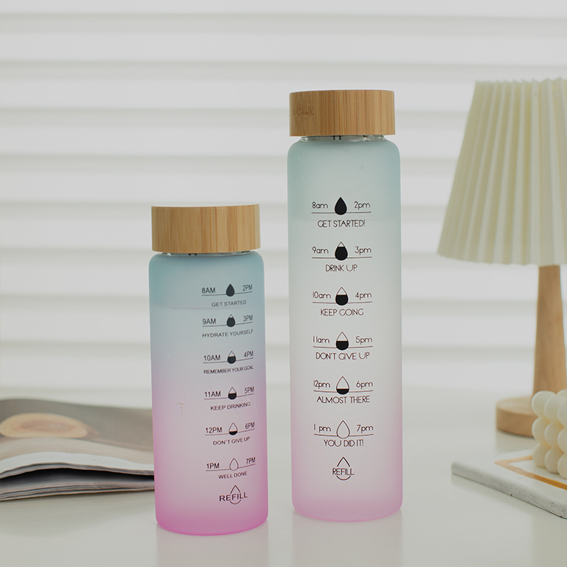 Taza de agua de gran capacidad graduada 1000ml taza de té portátil para mujeres con barrera de té resistente al calor a prueba de explosiones taza de alta temperatura