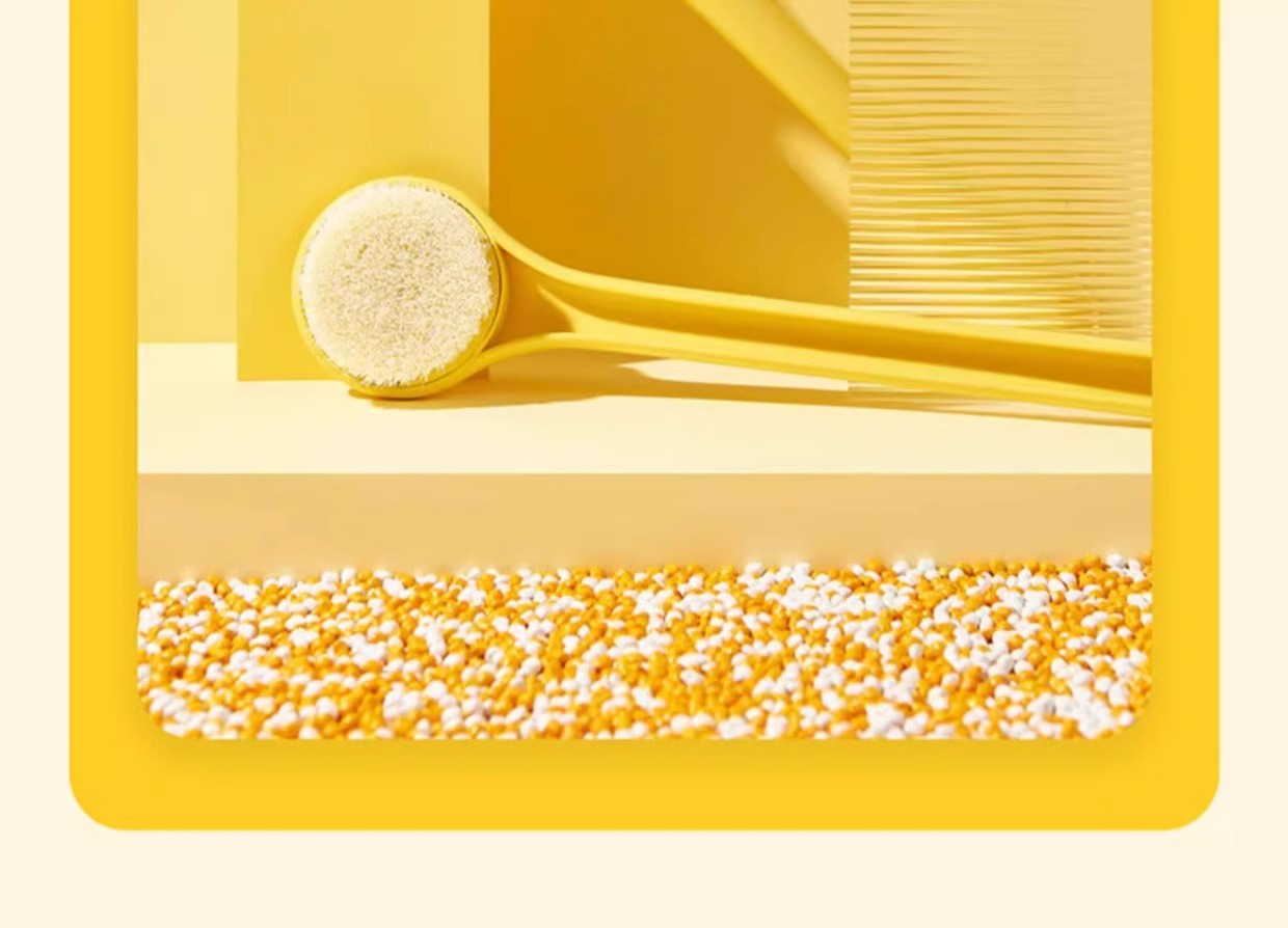 Spazzola da bagno Little Yellow Duck Magic Tool con manico lungo e setole morbide_voghion.com