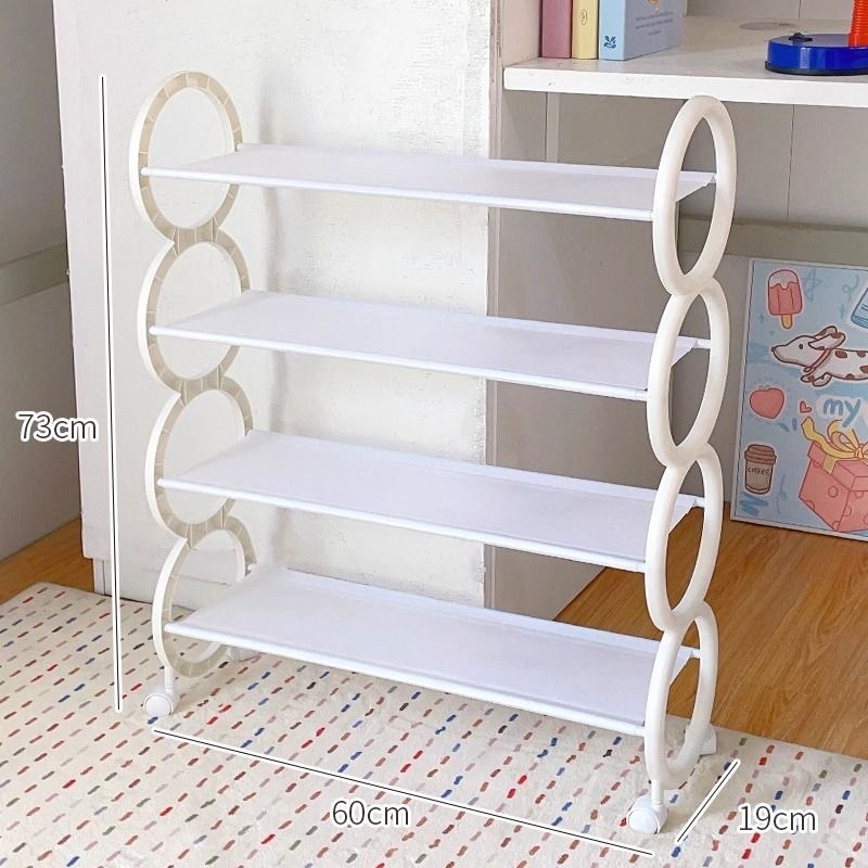 Zapatero de venta caliente del sudeste asiático, estante de entrada, dormitorio, habitación de alquiler, mesa móvil a prueba de polvo, armario de zapatos de almacenamiento inferior image 13