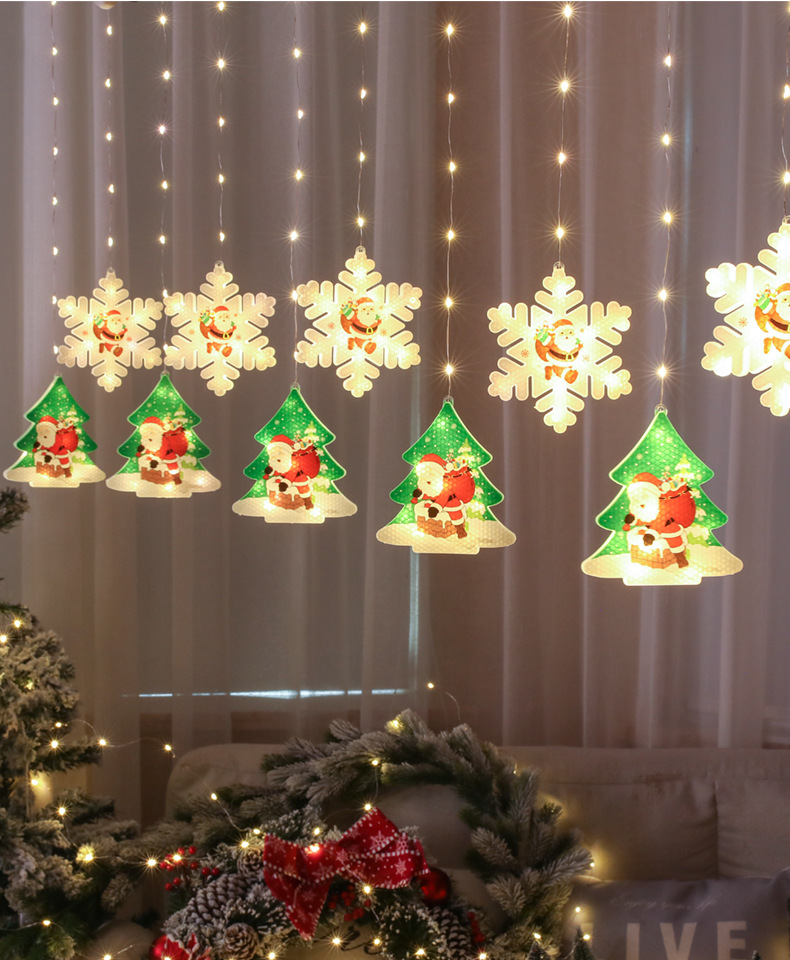 Christmas Cute Christmas Tree Snowflake Plastic Party Lightings display picture 1
