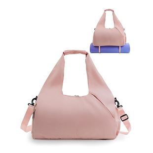Amazon's New Women's Fitness Bag with Shoe Compartment Yoga Mat Bag with Wet Bag with Adjustable Shoulder Strap Sports Bag
