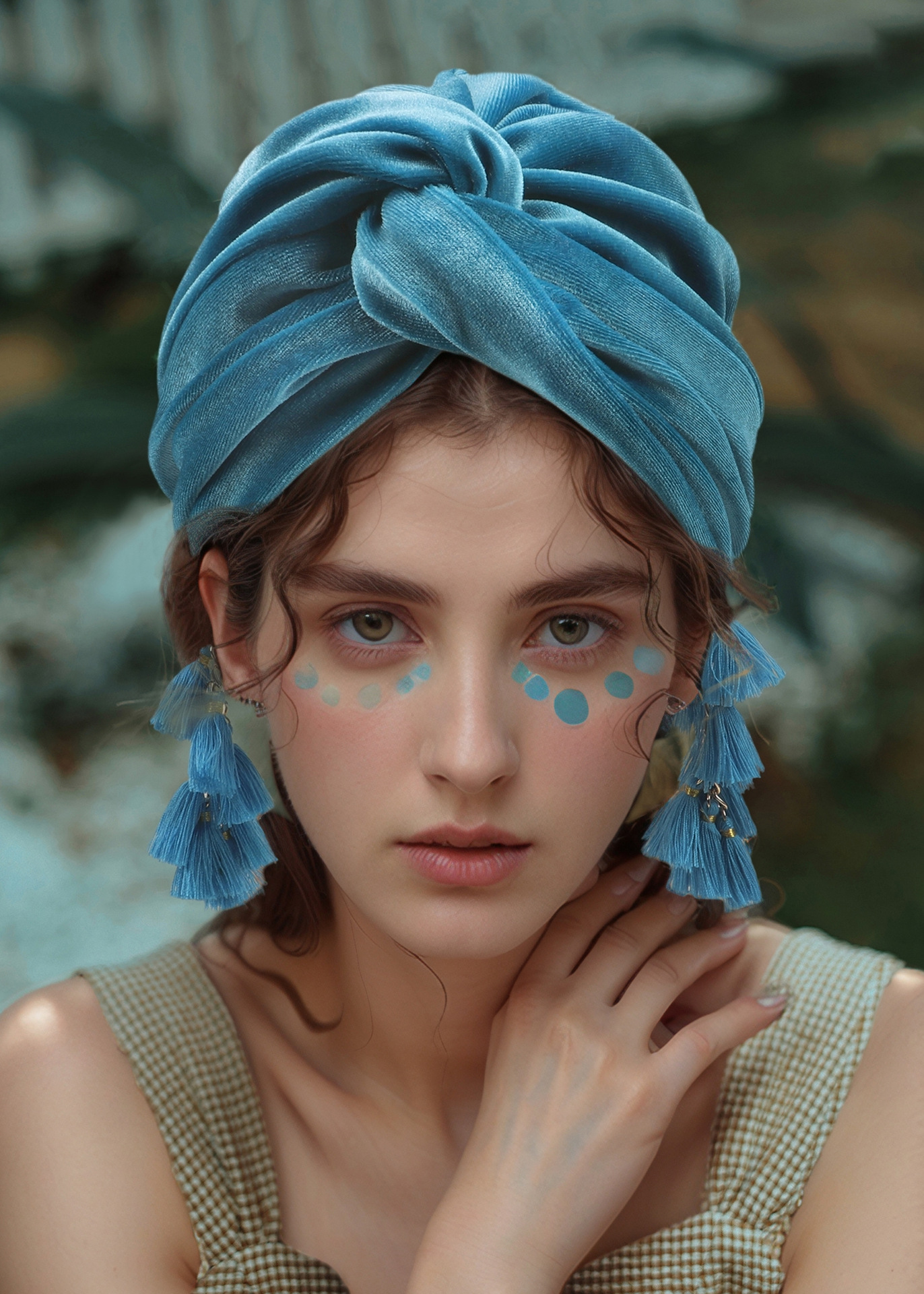 Spring New Women's Headscarf Hat European And American Retro Fashion Fringed Headhat Bohemian Cross Pullover Hat_voghion.com