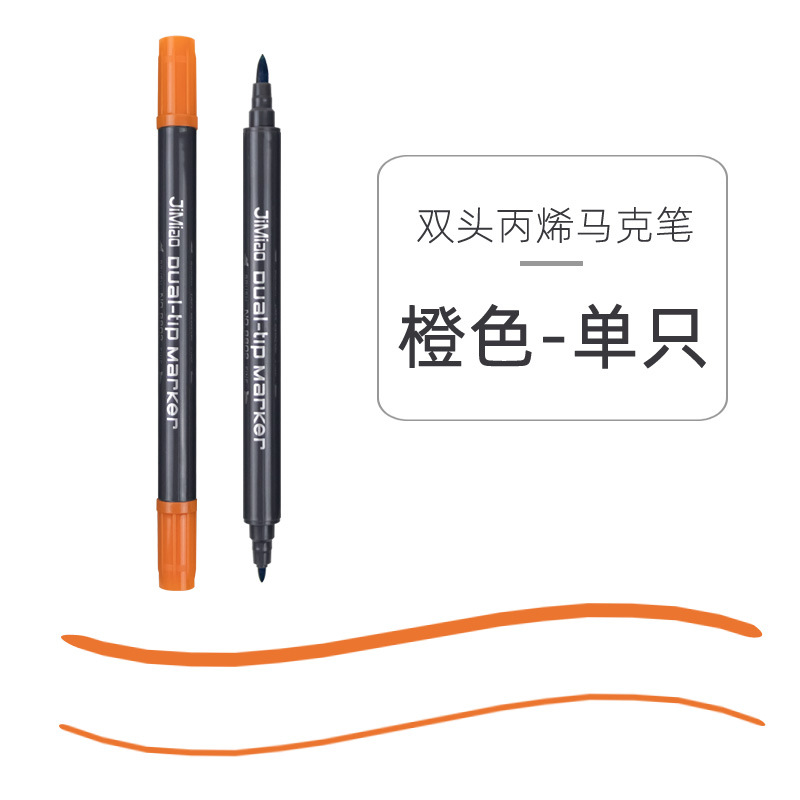 Doble cabeza marcador acuarela pluma marcador de dibujos animados multi-color estudiante aprendizaje pintura graffiti color pluma arte marcador