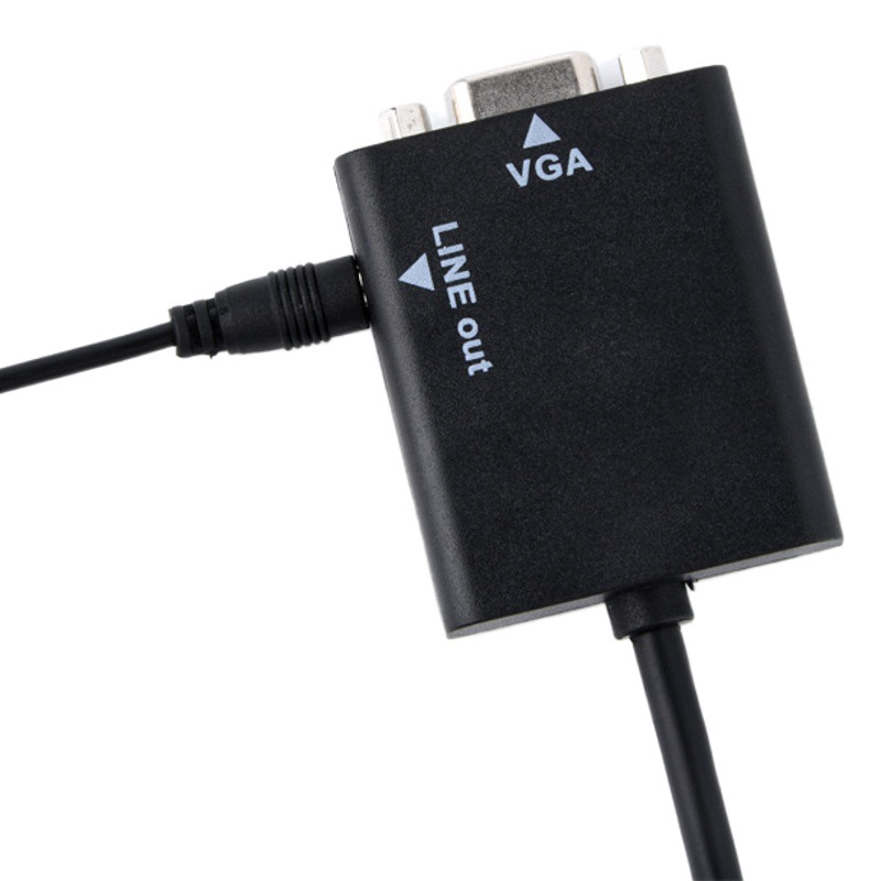 HDMI a VGA HD Adaptador convertidor de cable Set-Top Box imagen de la computadora misma pantalla para monitorear TV