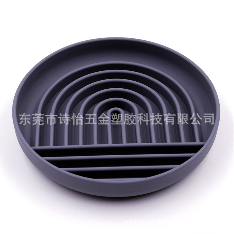 Plato de comida lenta de la categoría alimenticia de la nueva llegada con la taza de la succión cuenco del perro del anti-estrangulamiento