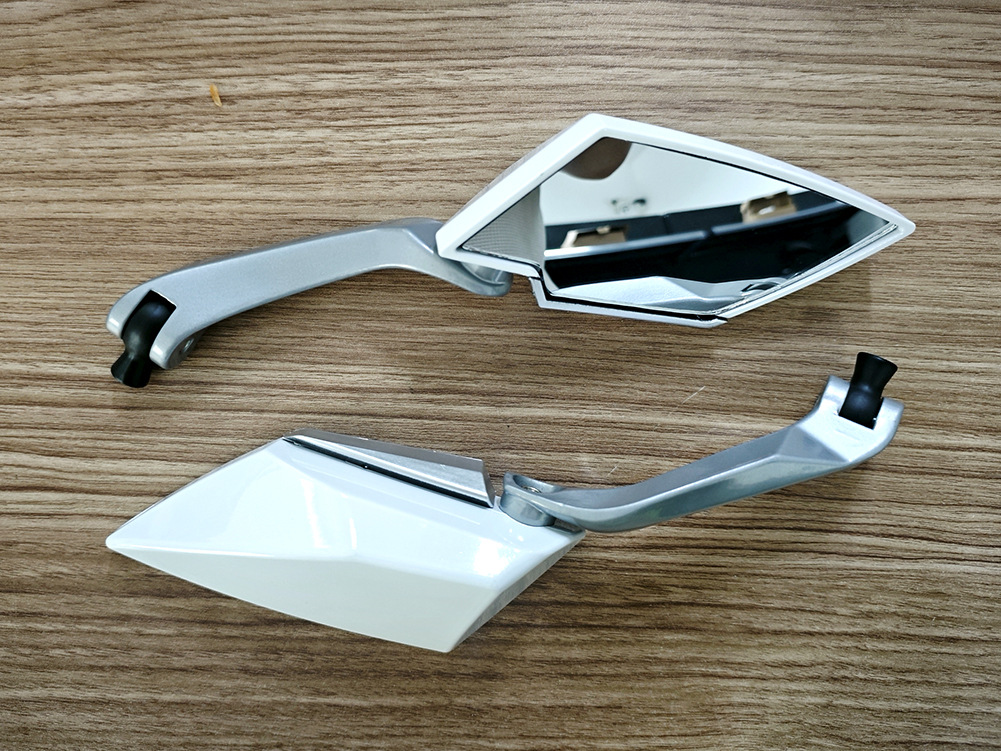 Cross-Border Motorcycle Electric Vehicle Rearview Mirror Modified Aluminum Rod Universal Reversing Rearview Mirror Reflective Mirror