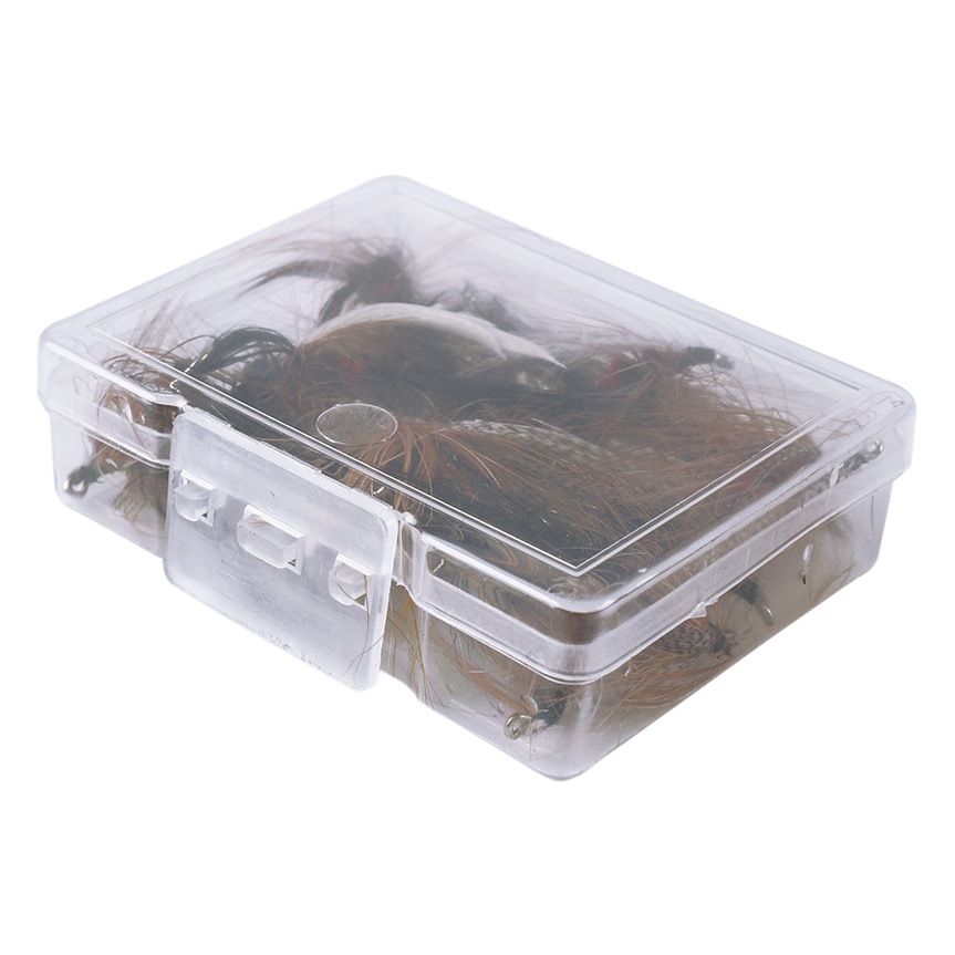 20 piezas de imitación mosca gancho aguja de pelo Luya cebo falso cebo de imitación pluma gancho de pesca artes de pesca