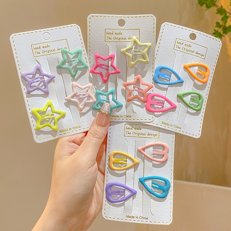 New children's hairpin five-pointed star...