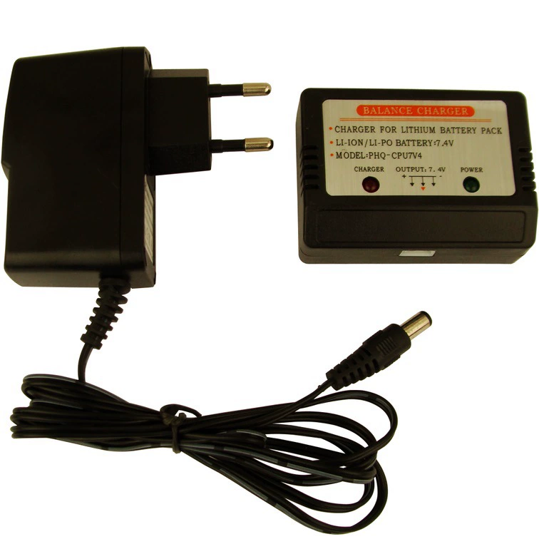 7,4 В зарядное устройство 2S литиевая батарея пульт дистанционного управления автомобиль БПЛА модель самолета игрушка трехконтактное балансировочное зарядное устройство Круглый штекер Европейского калибра