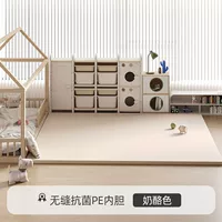 Детский коврик для ползания babysoul, утолщенный IXPE, детский домашний напольный коврик, детский складной коврик для ползания из искусственной кожи без формальдегида