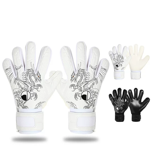 Children's and adults' soccer goalkeeper gloves for competition and training, with finger protection, thickened latex, non-slip, professional goalkeeper gloves