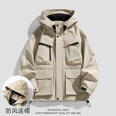 冲锋外套2025春季新款休闲防风防水户外运动登山服工装夹克上衣